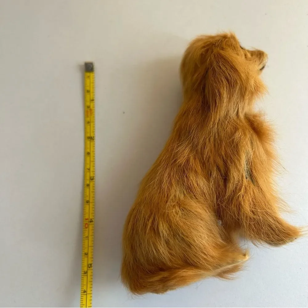 Realistic Brown Dog Figurine